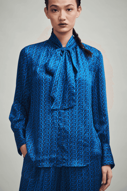 ELECTRIC BLUE BLOUSE - dash and dot dash and dot