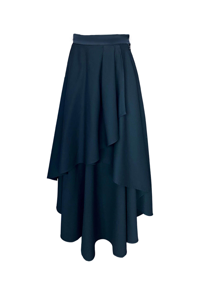 HIGH/LOW DRAPE SKIRT - dash and dot dash and dot