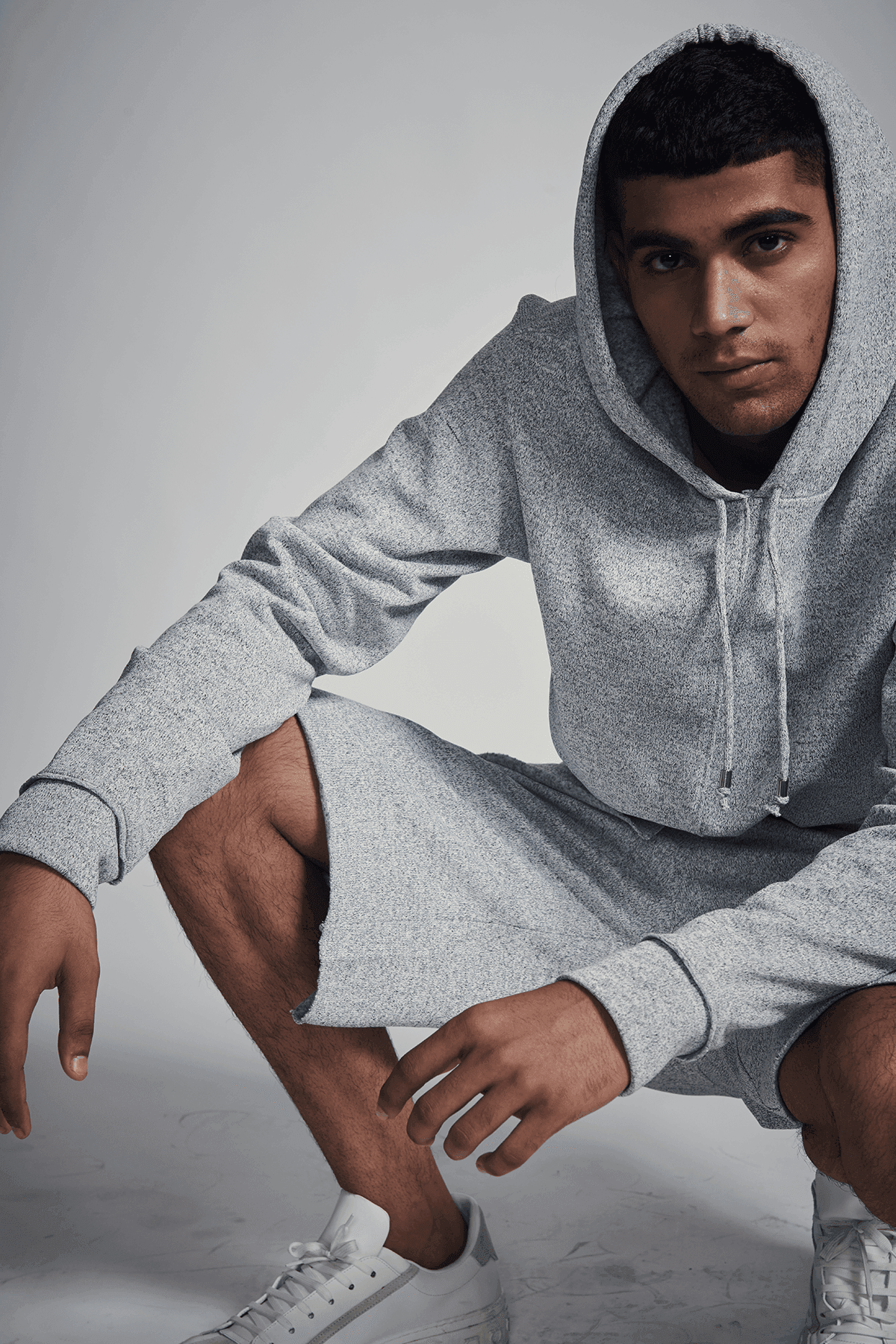 UNEVEN HEM HOODIE CO-ORD SET - dash and dot