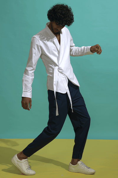 SIDE TIE SHIRT - dash and dot