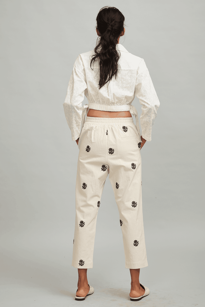 EMBROIDERED PANT - dash and dot dash and dot