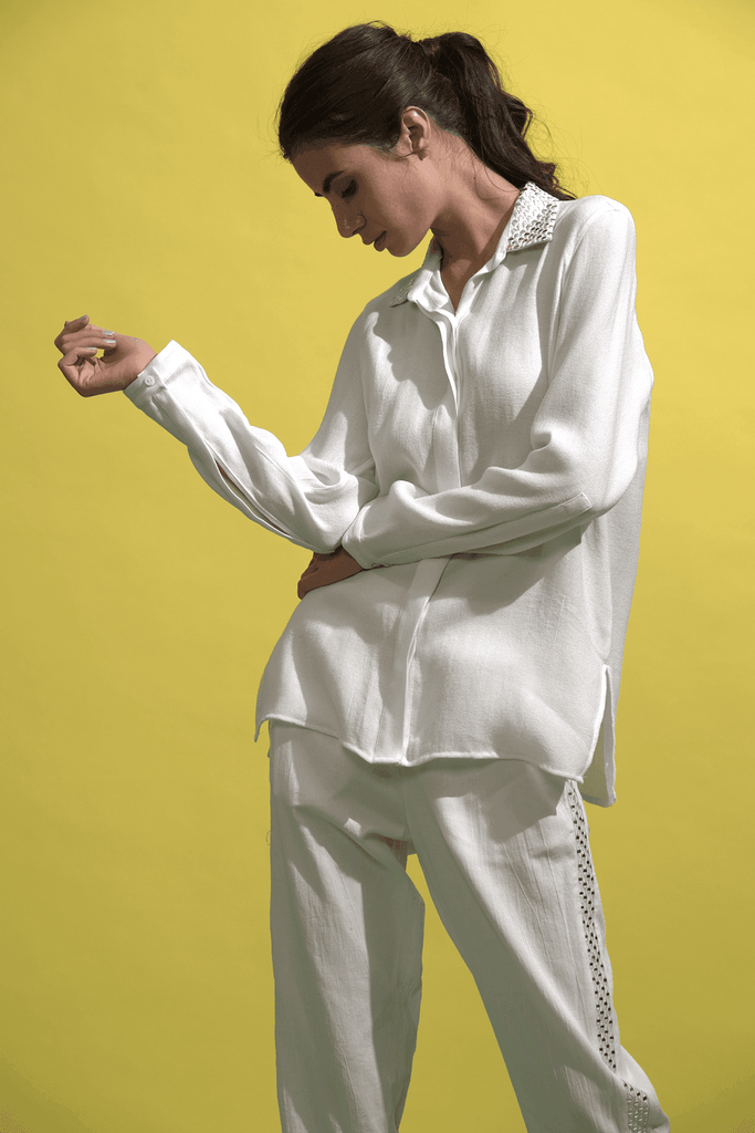 MIRROR EMBROIDERED SHIRT - dash and dot dash and dot