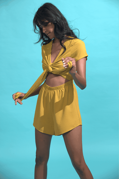 KNOTTED PLAYSUIT - dash and dot
