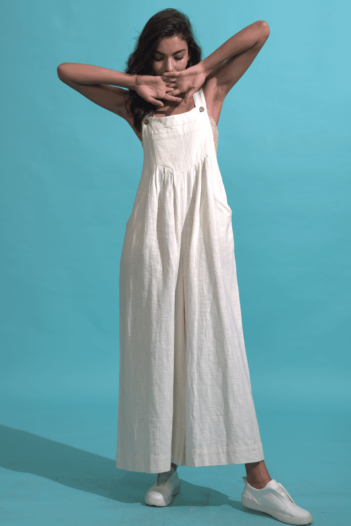 WIDE LEGGED DUNGAREE - dash and dot