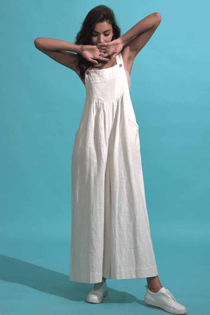 WIDE LEGGED DUNGAREE - dash and dot dash and dot