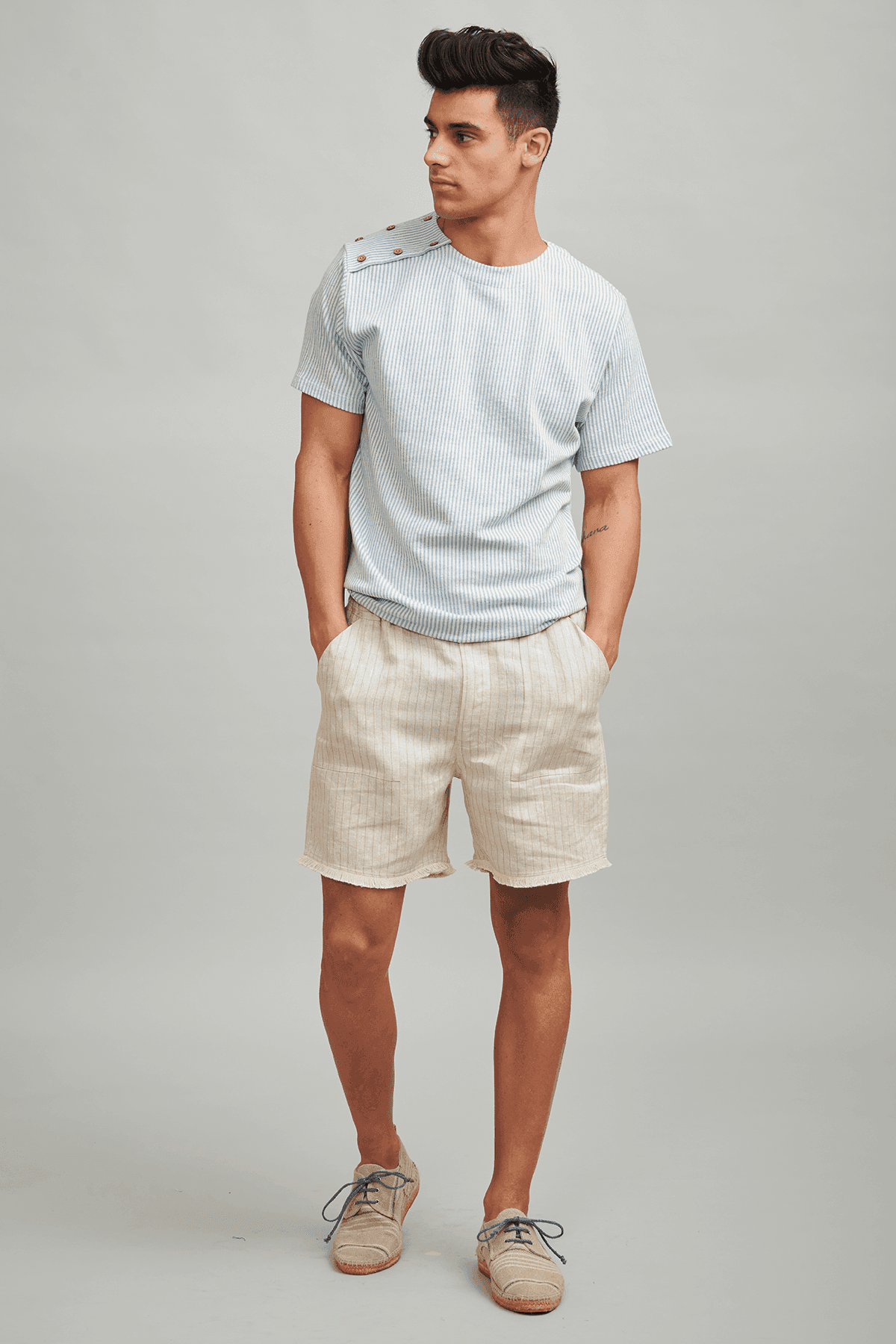 DOUBLE SHOULDER PLACKET POLO - dash and dot