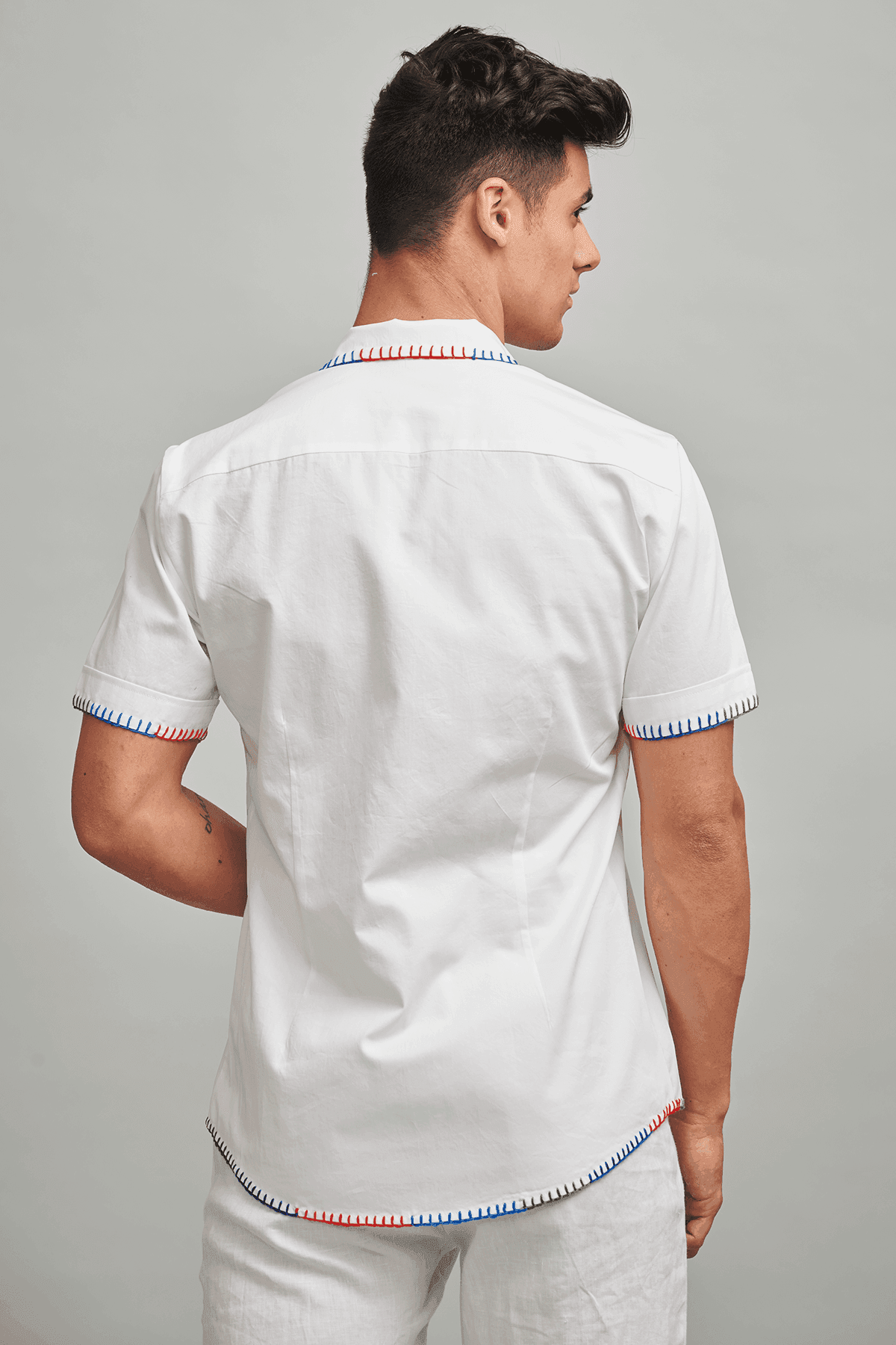 BLANKET STITCH SHIRT - dash and dot