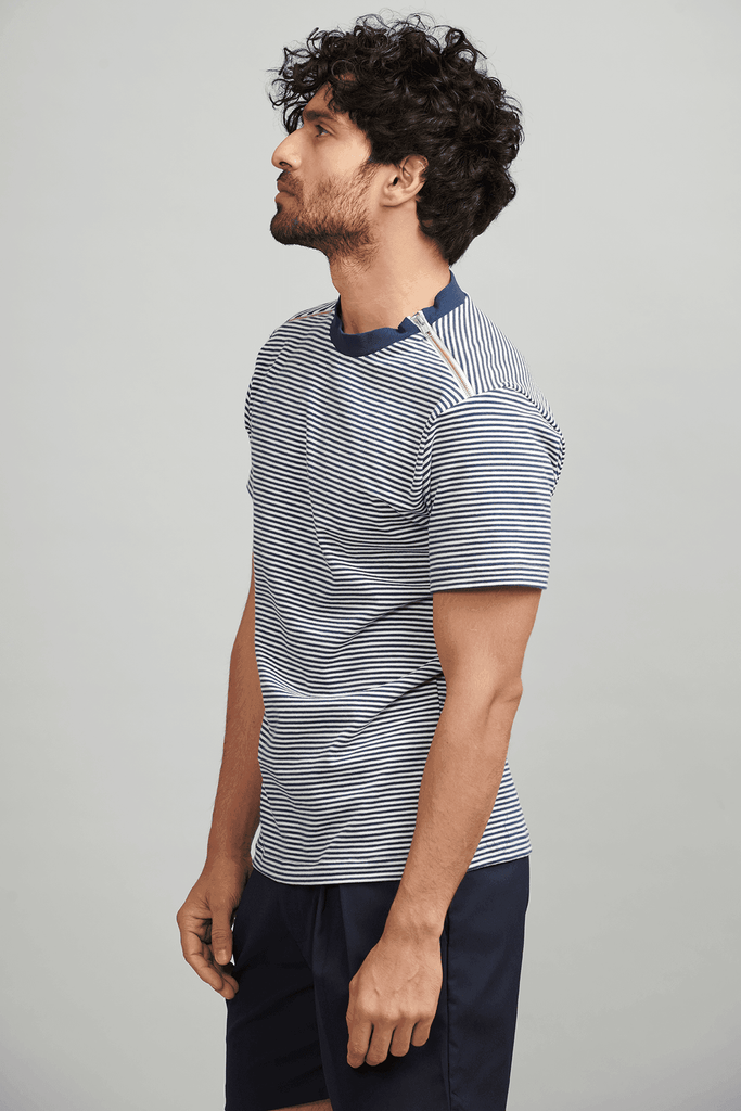 SHOULDER ZIP TEE - dash and dot dash and dot