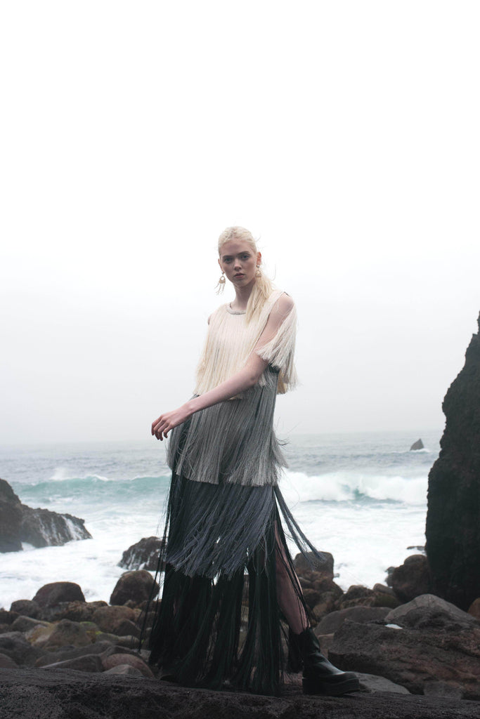 OMBRE FRINGE DRESS - dash and dot dash and dot