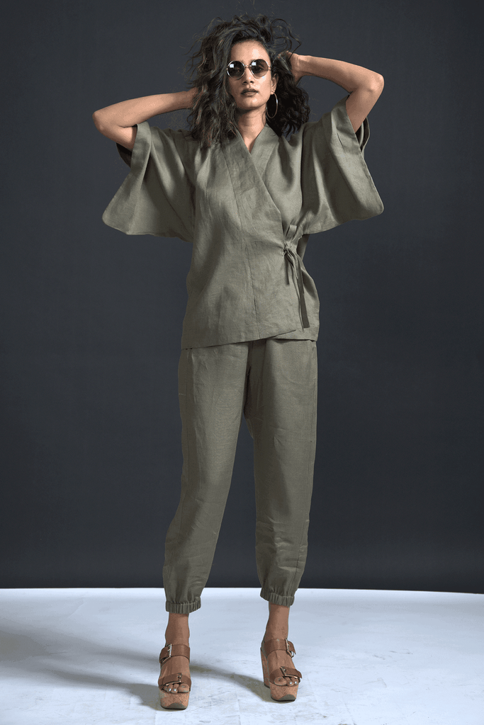 LINEN KIMONO - dash and dot dash and dot