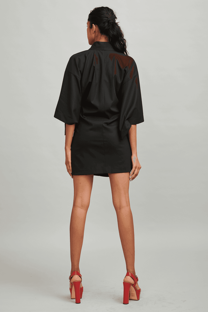 LINEN KIMONO DRESS - dash and dot dash and dot