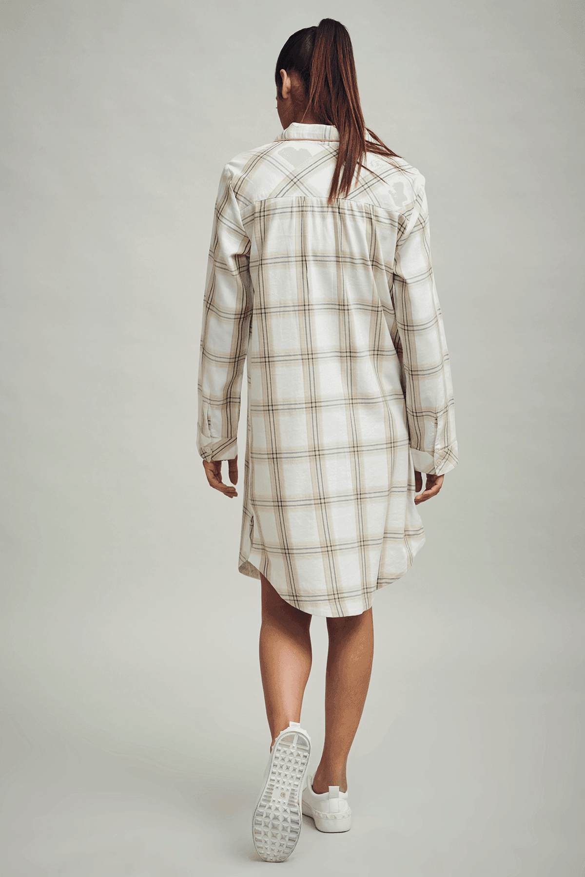 PLAID SHIRT DRESS - dash and dot