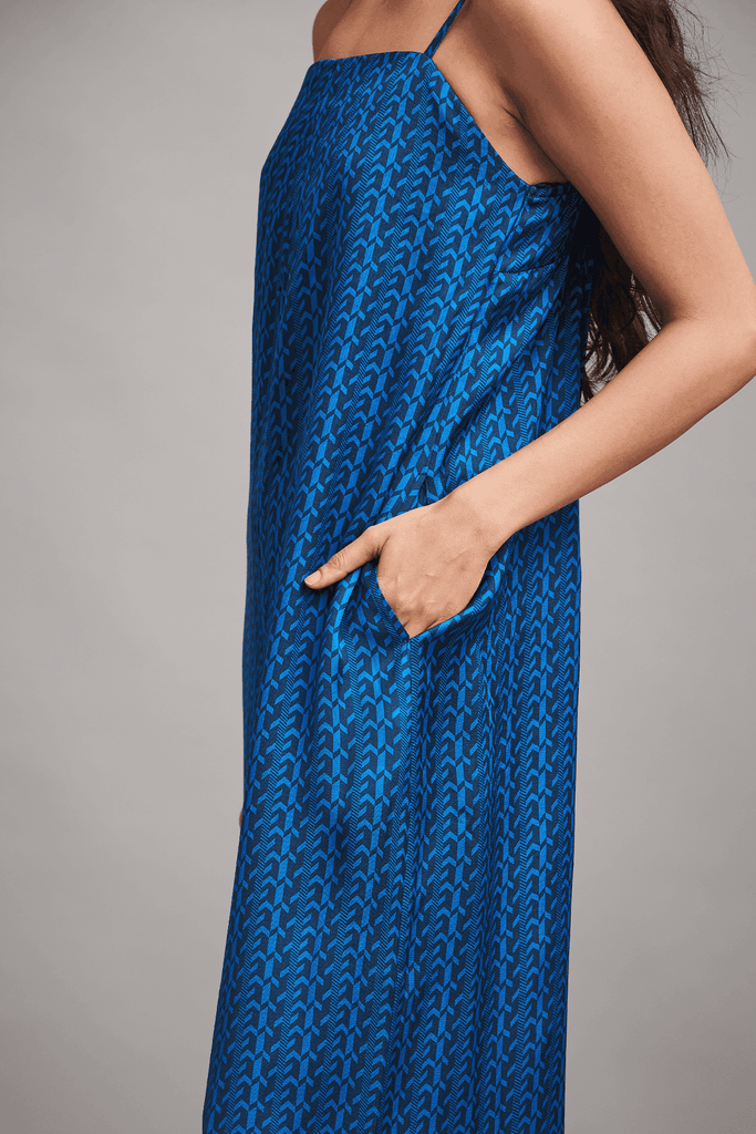 ELECTRIC BLUE JUMPSUIT - dash and dot dash and dot