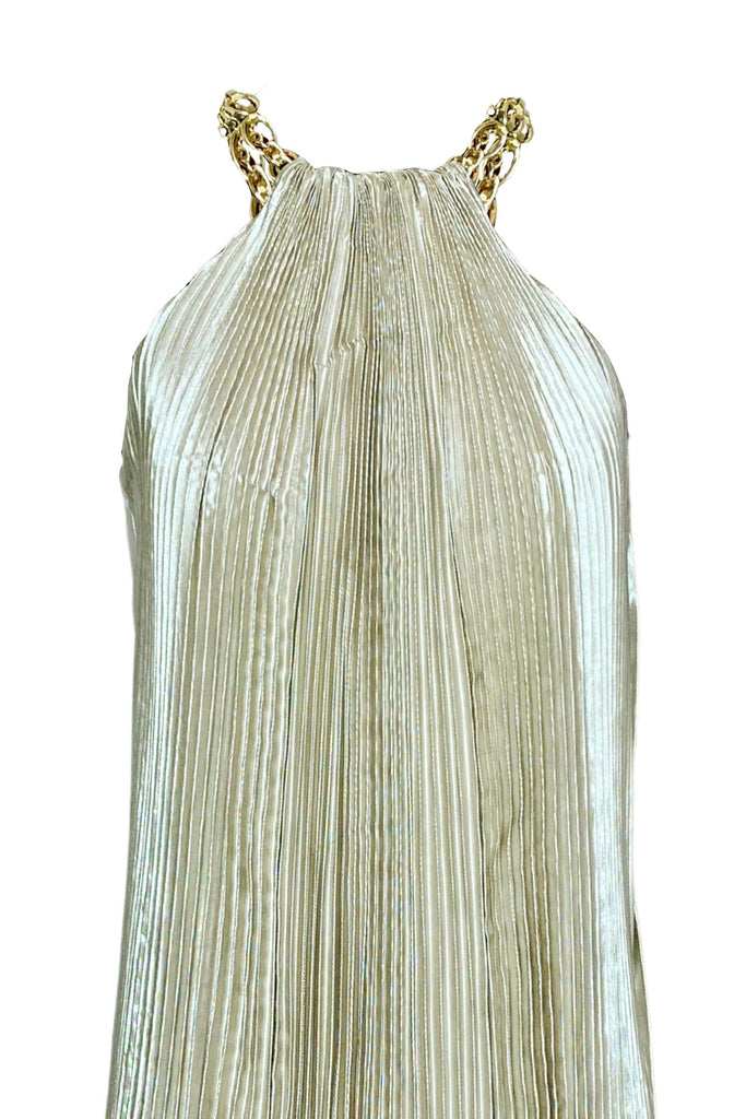 LAMÉ PLEATED MAXI - dash and dot dash and dot