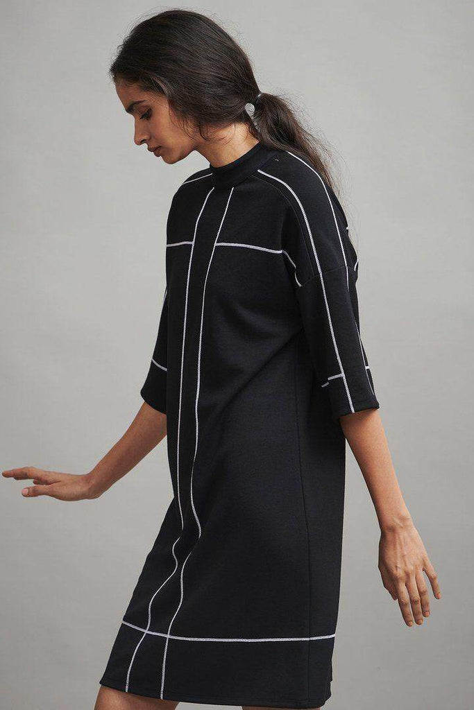 HIGH NECK DRESS - dash and dot dash and dot