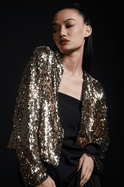 3D SEQUIN BOLERO - dash and dot