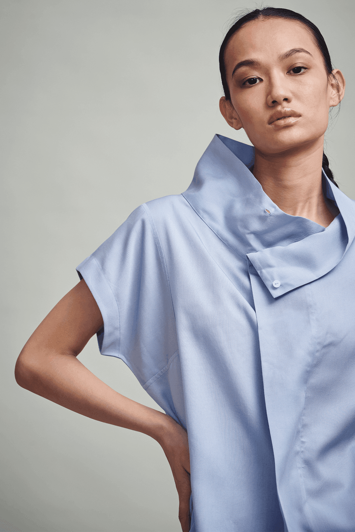 OFF CENTER SHIRT - dash and dot
