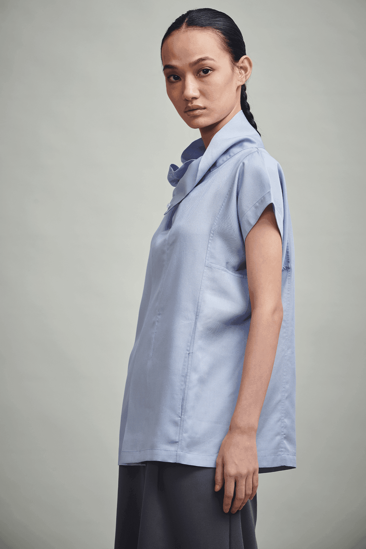 OFF CENTER SHIRT - dash and dot