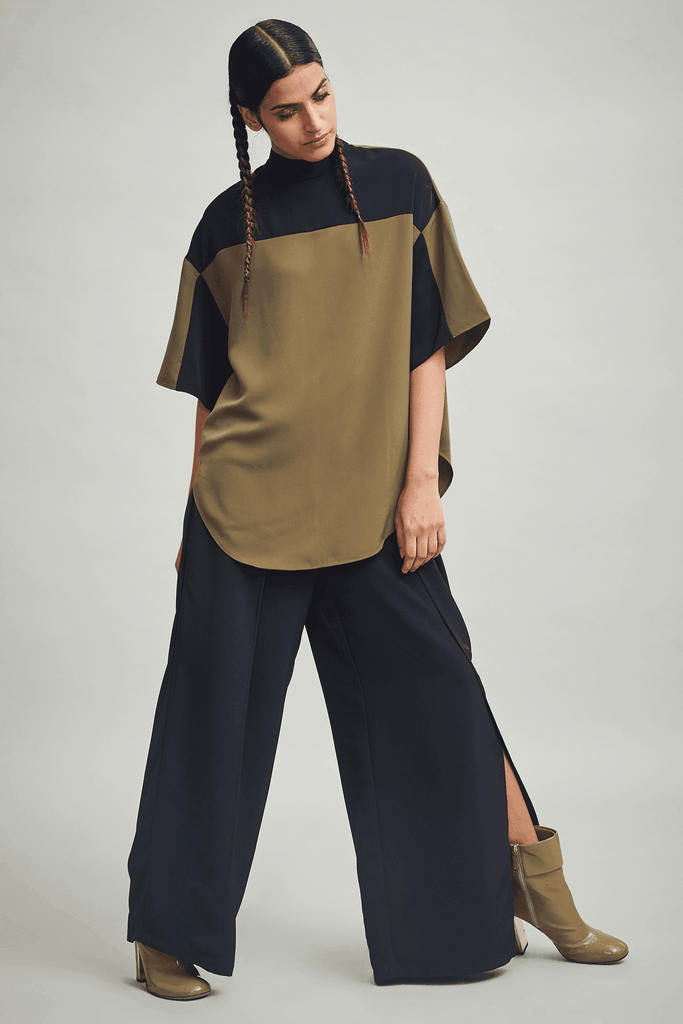 COLOR BLOCK BLOUSE - dash and dot dash and dot