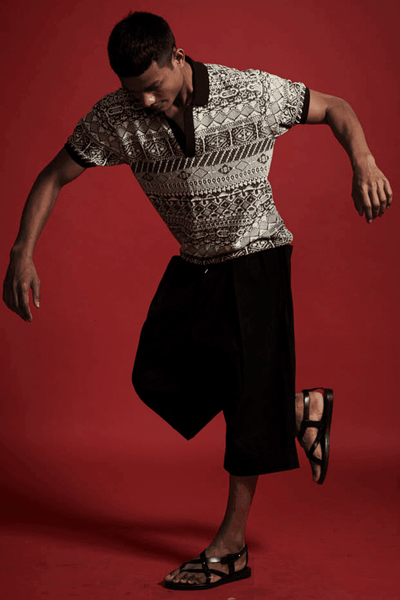 JACQUARD POLO - dash and dot