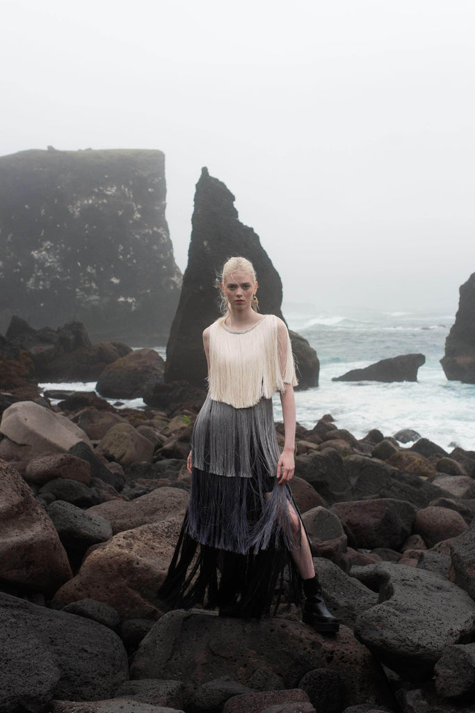 OMBRE FRINGE DRESS - dash and dot dash and dot