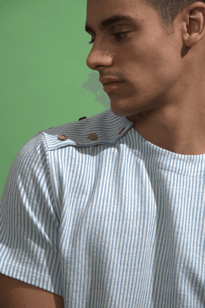 DOUBLE SHOULDER PLACKET POLO - dash and dot dash and dot