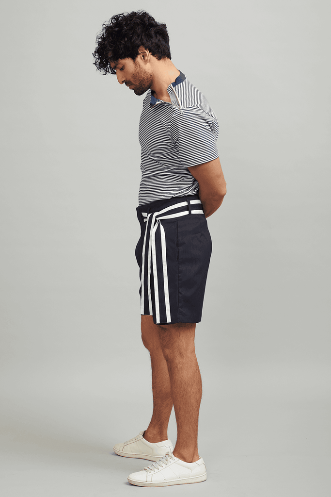 SIDE TIE SHORTS - dash and dot dash and dot