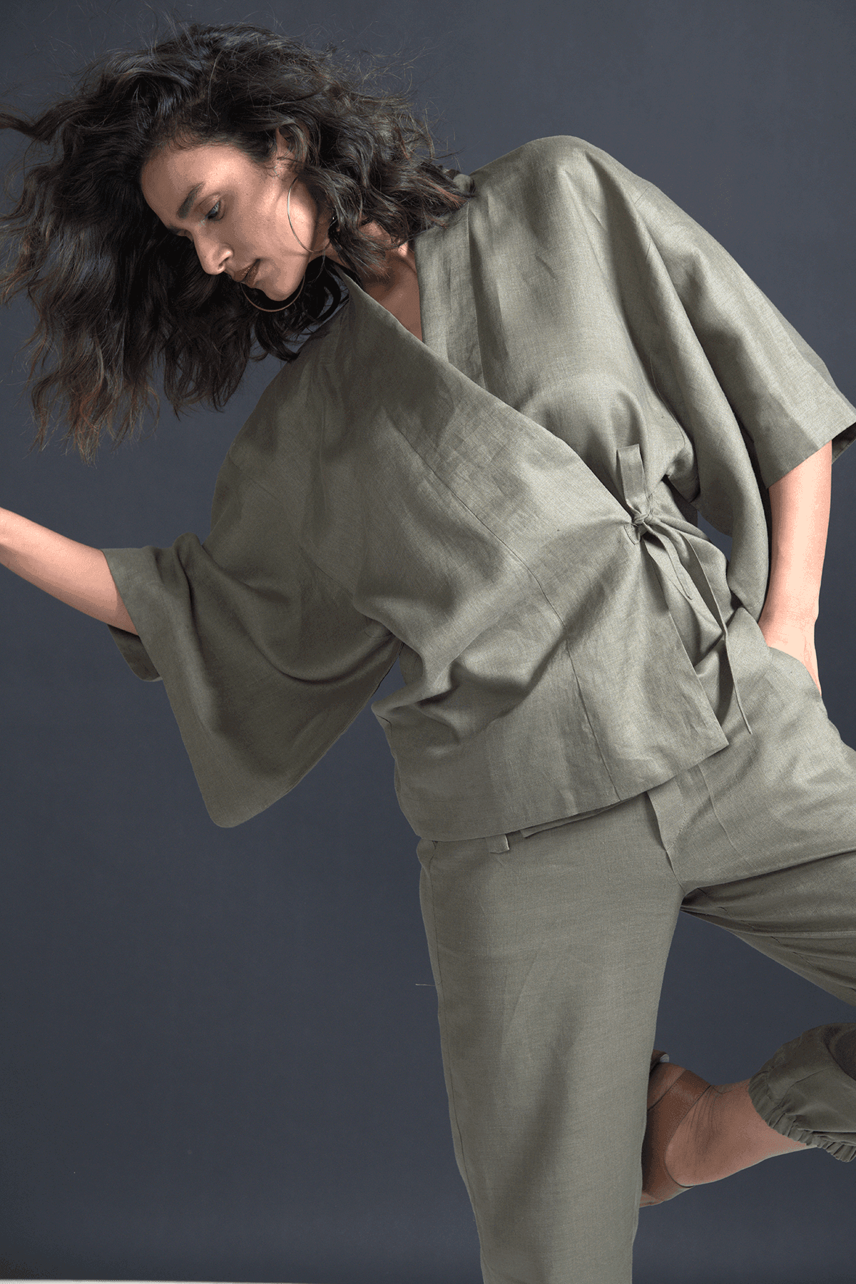 LINEN KIMONO - dash and dot