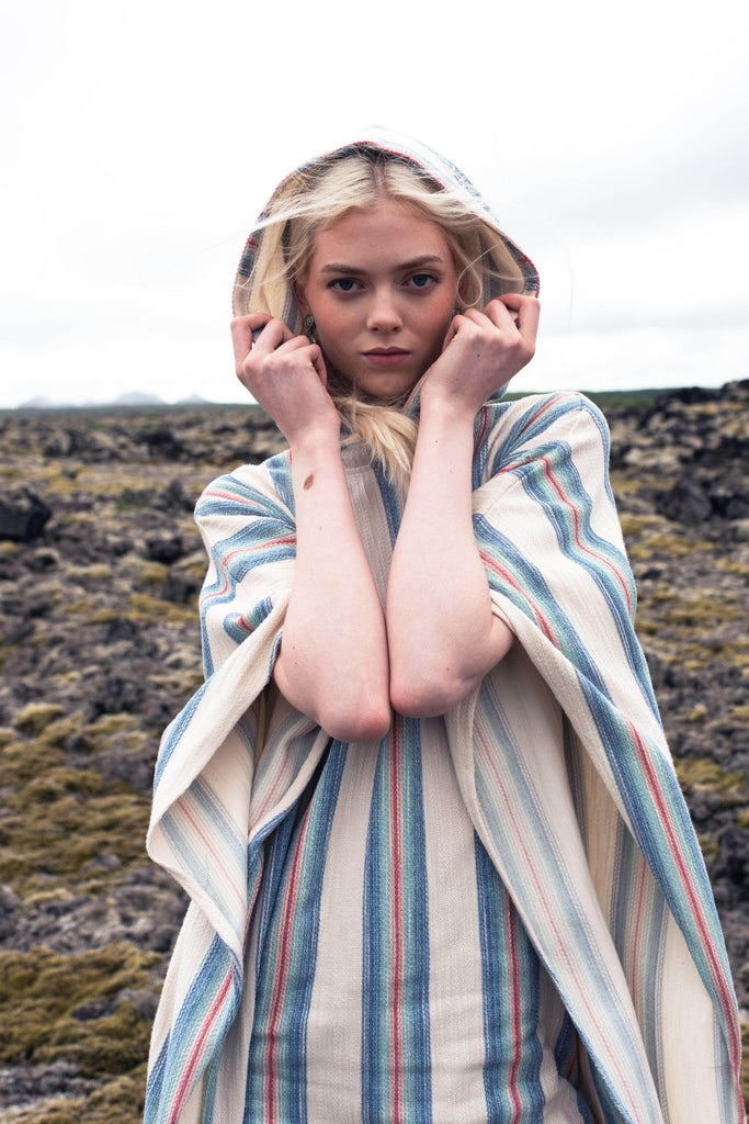 PASTEL FRINGE PONCHO - dash and dot dash and dot