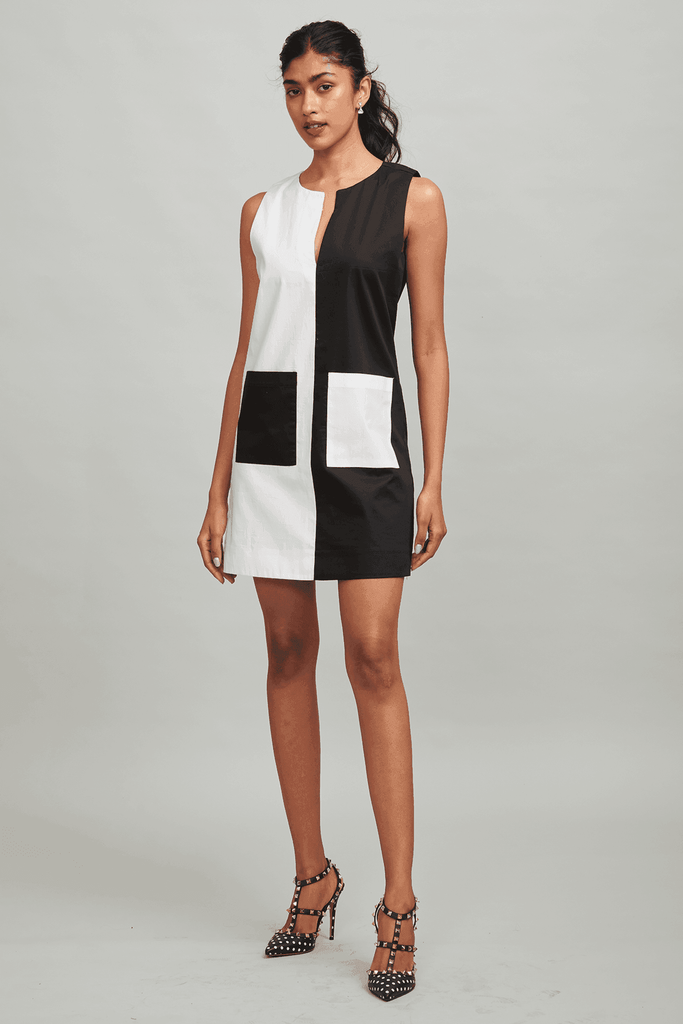 BLACK-WHITE MINI - dash and dot dash and dot