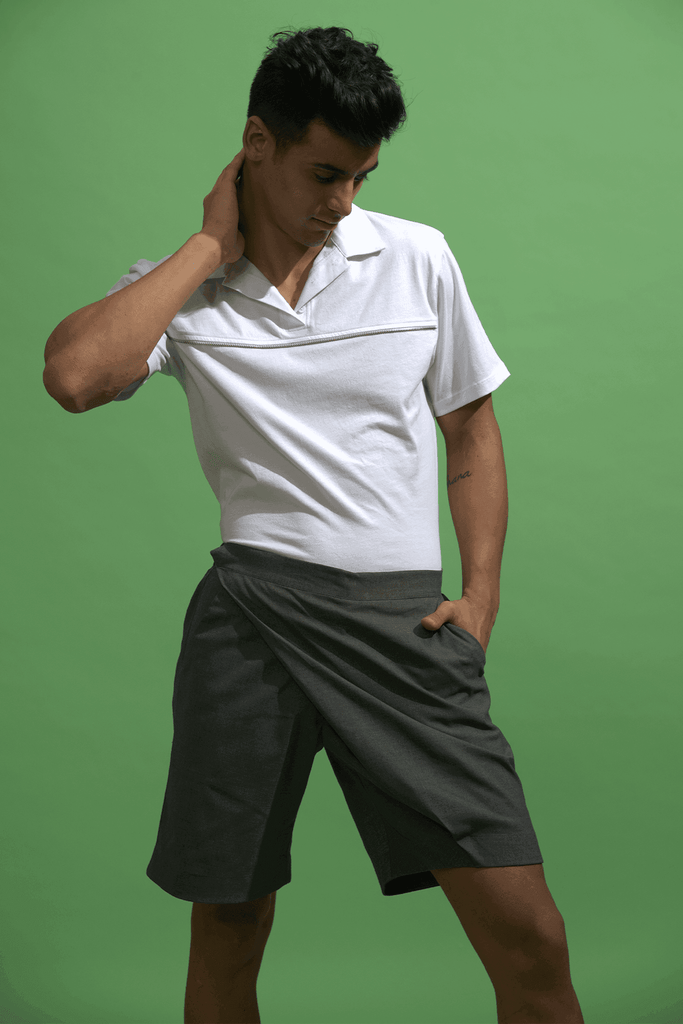 FRONT OVERLAP SHORTS - dash and dot dash and dot