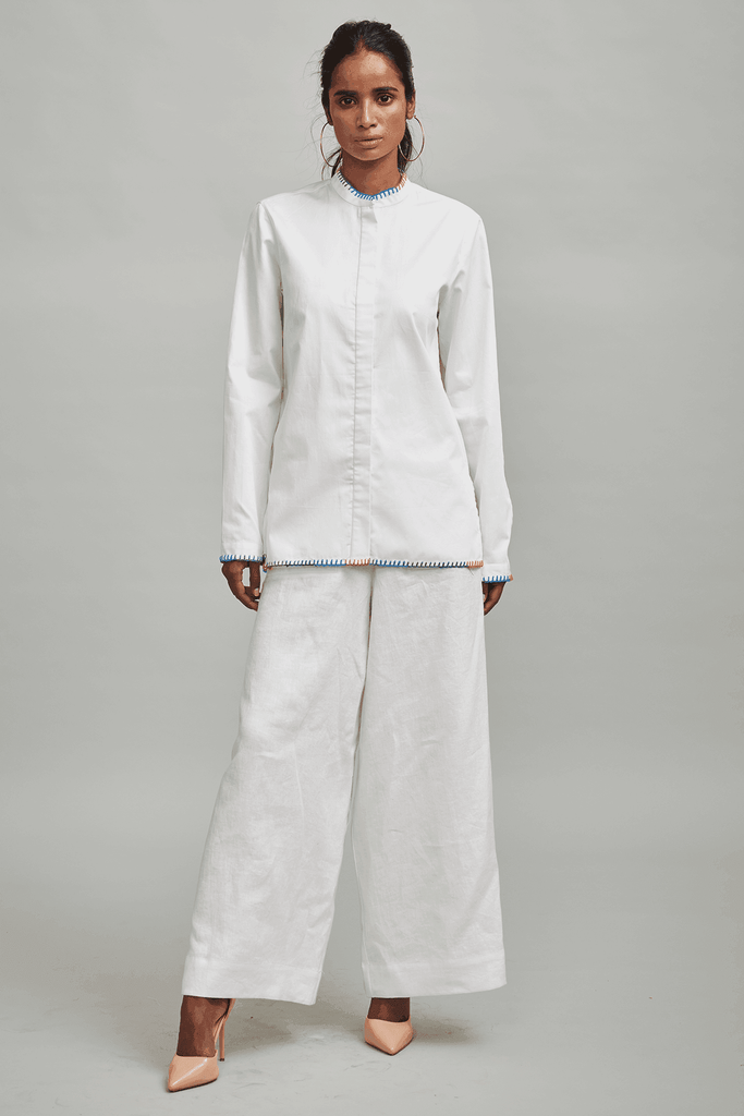 BLANKET STITCH SHIRT - dash and dot dash and dot