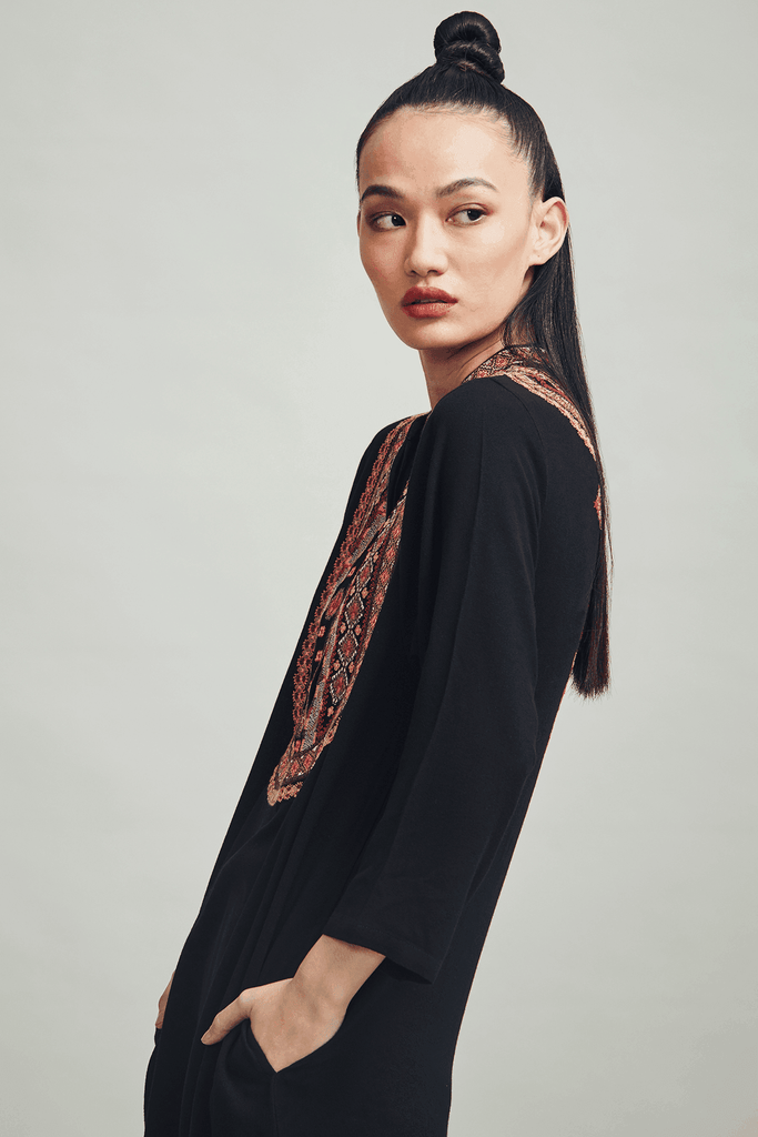TRIBAL EMBROIDERED DRESS - dash and dot dash and dot