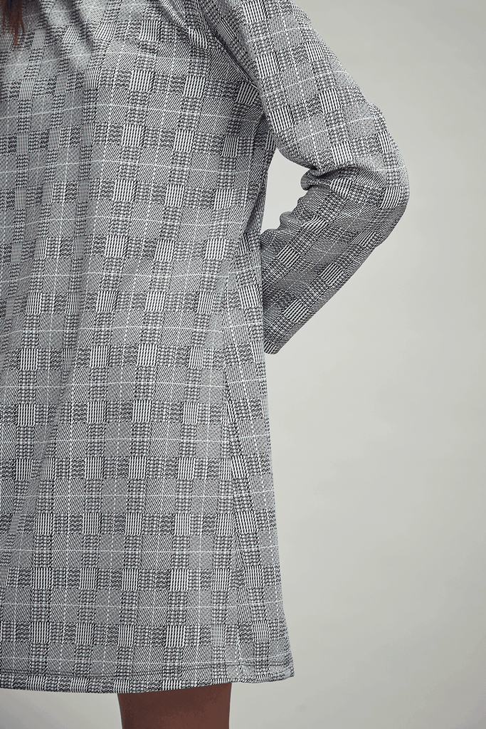 BACK ZIP PATTERN DRESS - dash and dot dash and dot