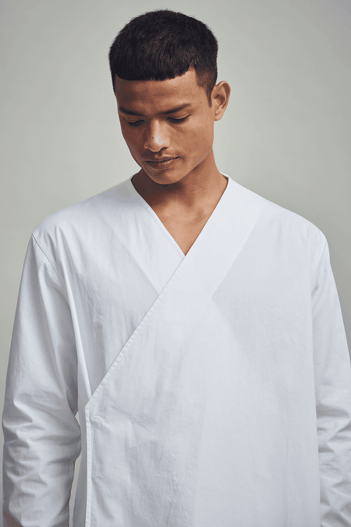 WRAP SHIRT - dash and dot dash and dot