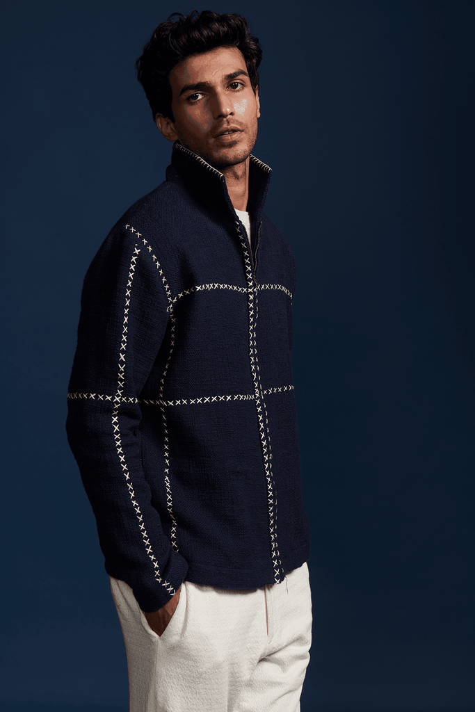 CROSS STITCH JACKET - dash and dot dash and dot