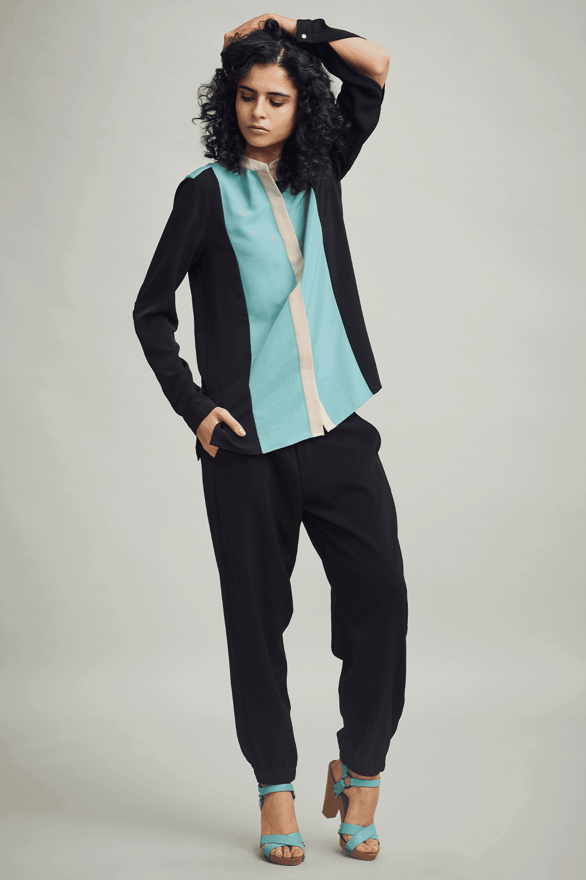 COLOR BLOCK SHIRT - dash and dot
