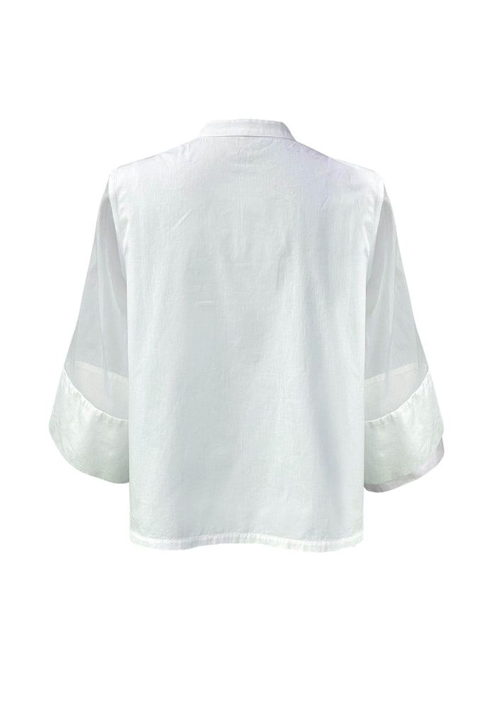 EMBROIDERED BIB BLOUSE - dash and dot dash and dot