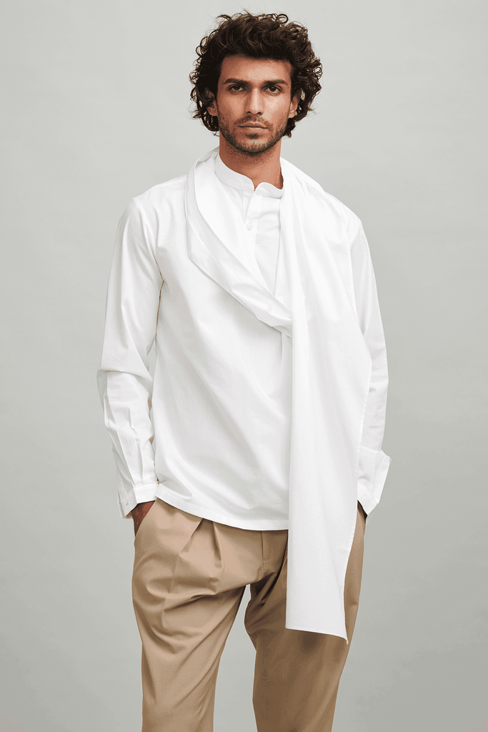 SCARF SHIRT - dash and dot dash and dot