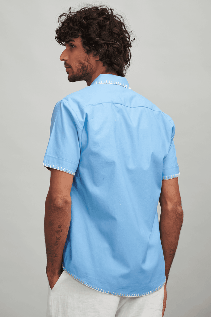 BLANKET STITCH SHIRT - dash and dot dash and dot