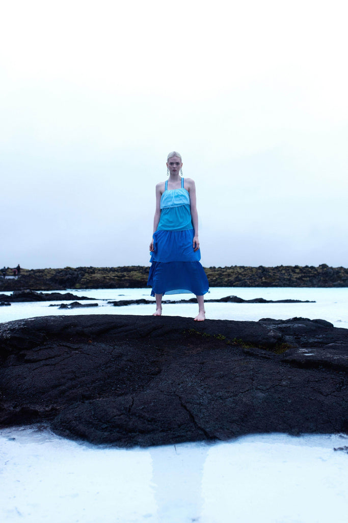 OMBRE TIERED DRESS - dash and dot dash and dot