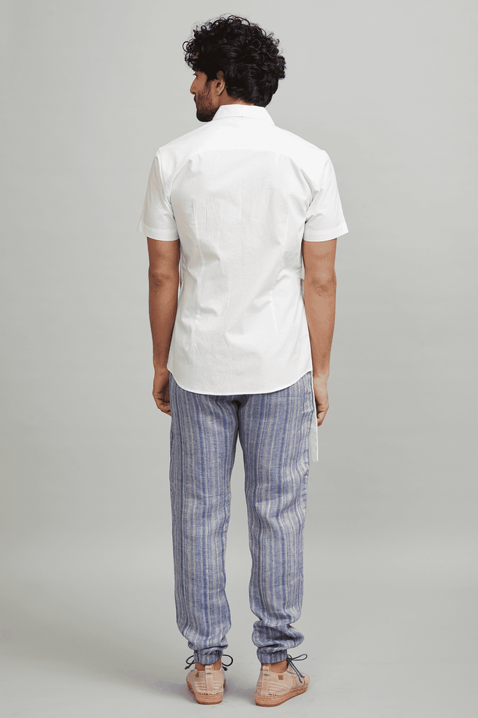 SIDE TIE HALF SLEEVE SHIRT - dash and dot dash and dot