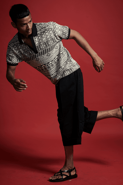 JACQUARD POLO - dash and dot