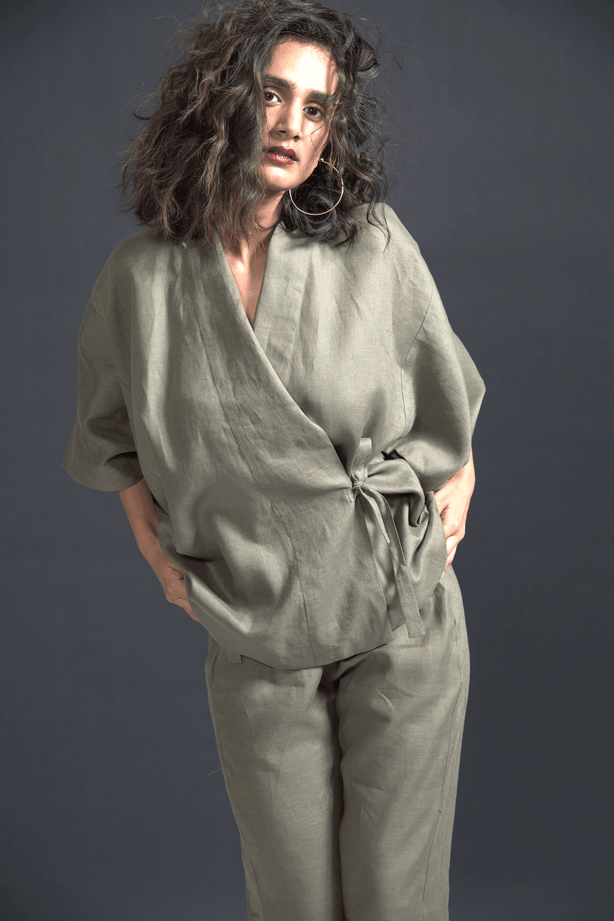 LINEN KIMONO - dash and dot