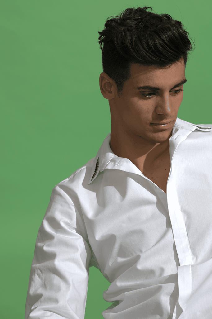 LIGHTNING COLLAR SHIRT - dash and dot dash and dot