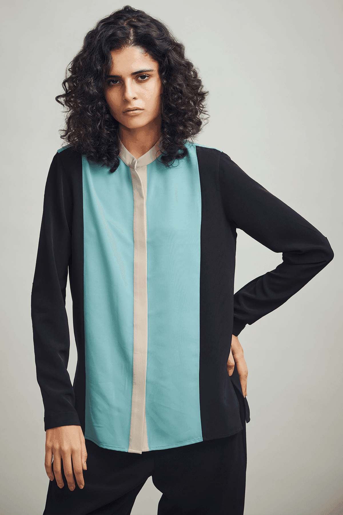 COLOR BLOCK SHIRT - dash and dot