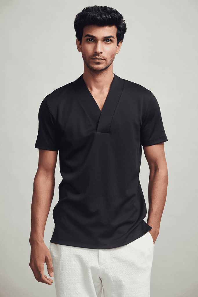 OVERLAP V POLO - dash and dot dash and dot