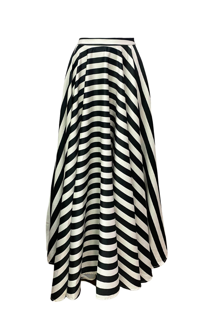 STRIPED MAXI SKIRT - dash and dot dash and dot