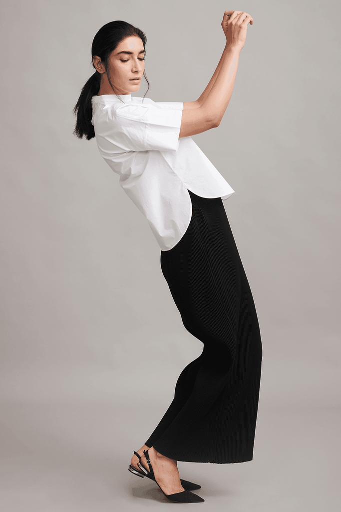 BOXY POPLIN SHIRT - dash and dot dash and dot