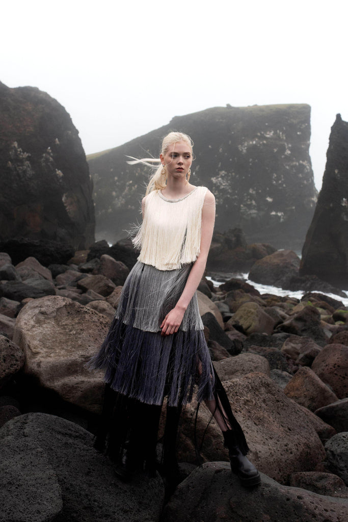 OMBRE FRINGE DRESS - dash and dot dash and dot